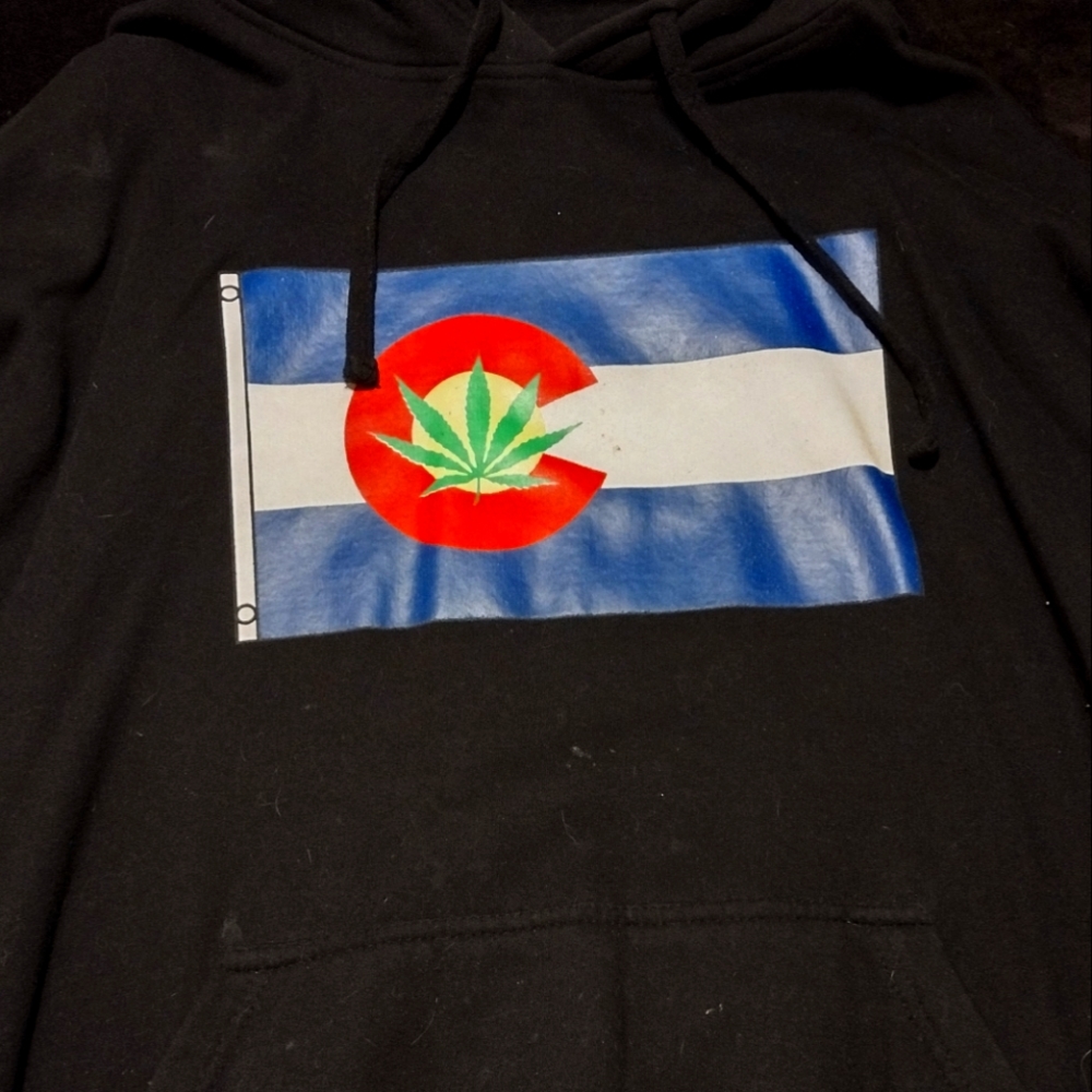 Colorado flag pot leaf